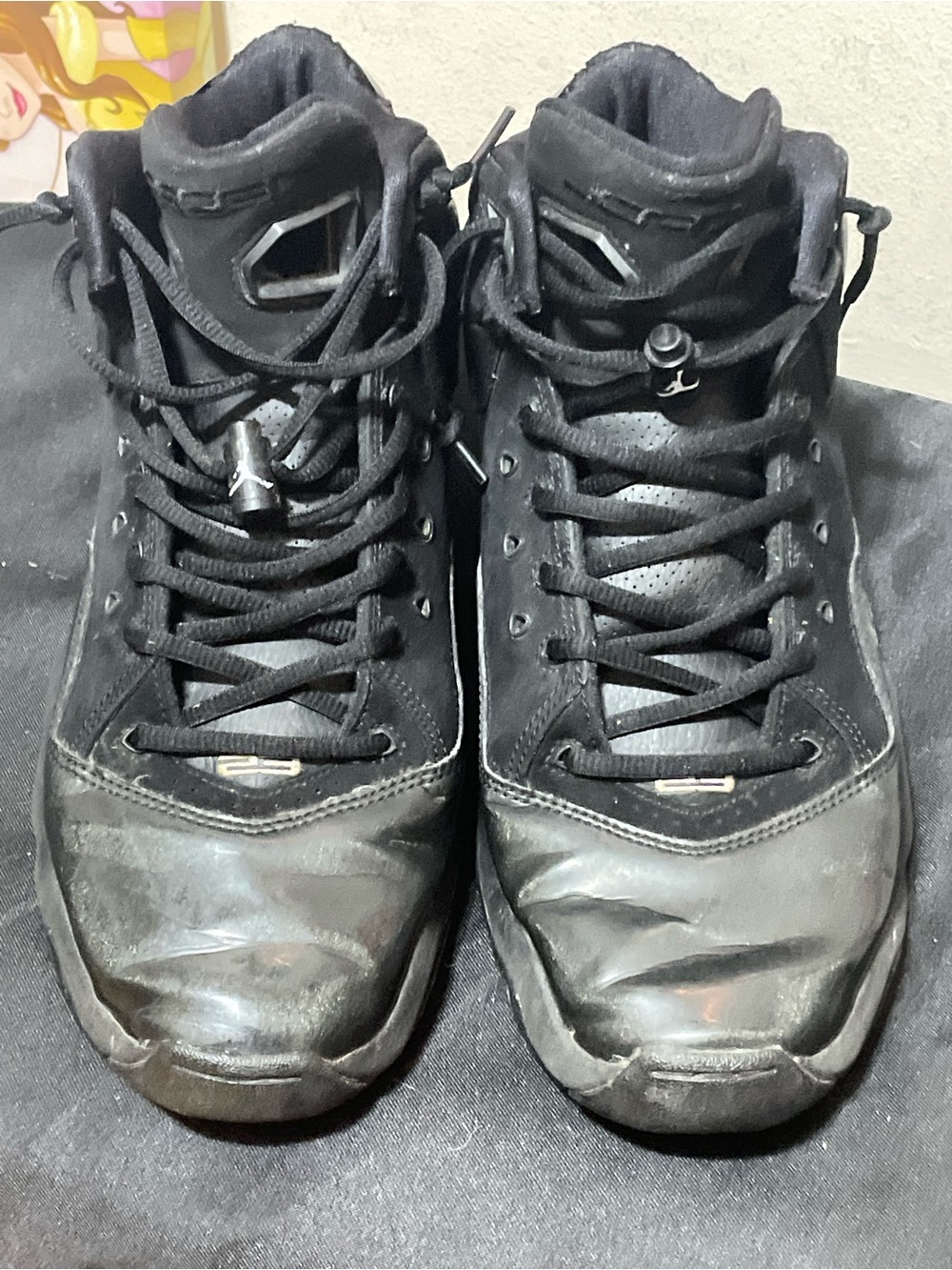 Jordan Men’s Black High-Top Athletic Basketball Shoes